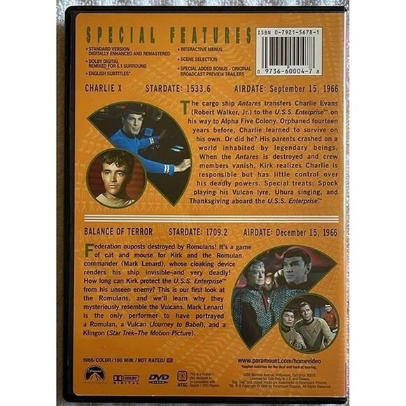 Star Trek - The Original, Vol. 4, Episodes 8 & 9: Charlie X/ Balance of Terror - Picture 2 of 5